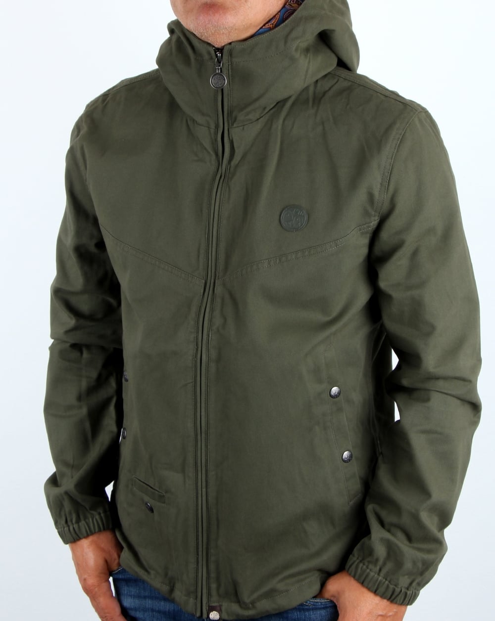 Pretty Green – Klassische Jacke in Khaki