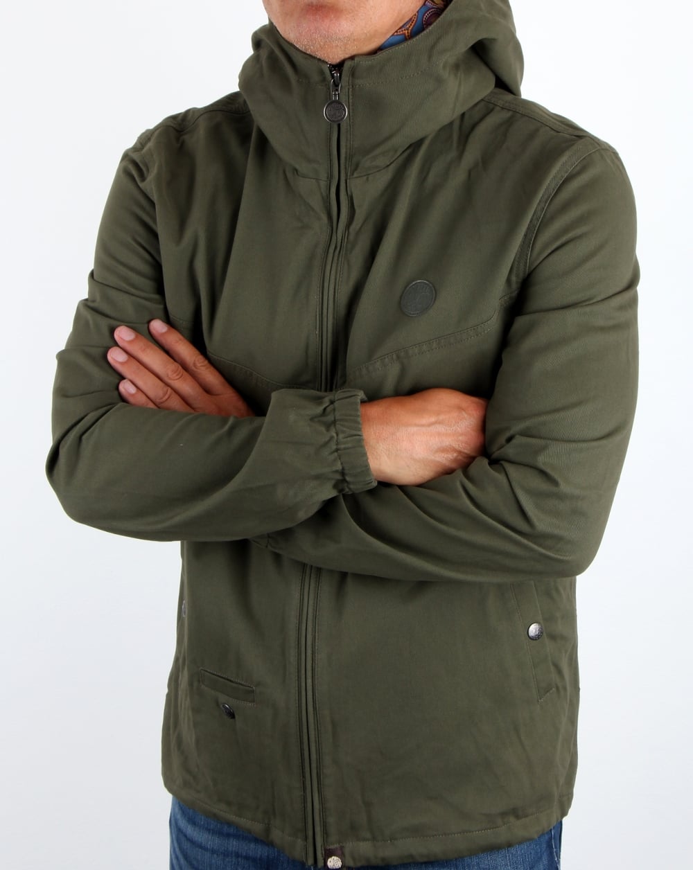 Pretty Green – Klassische Jacke in Khaki