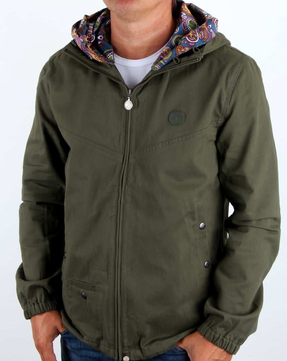 Pretty Green – Klassische Jacke in Khaki