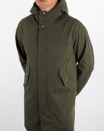 Pretty Green – Cassidy Parka in Khaki