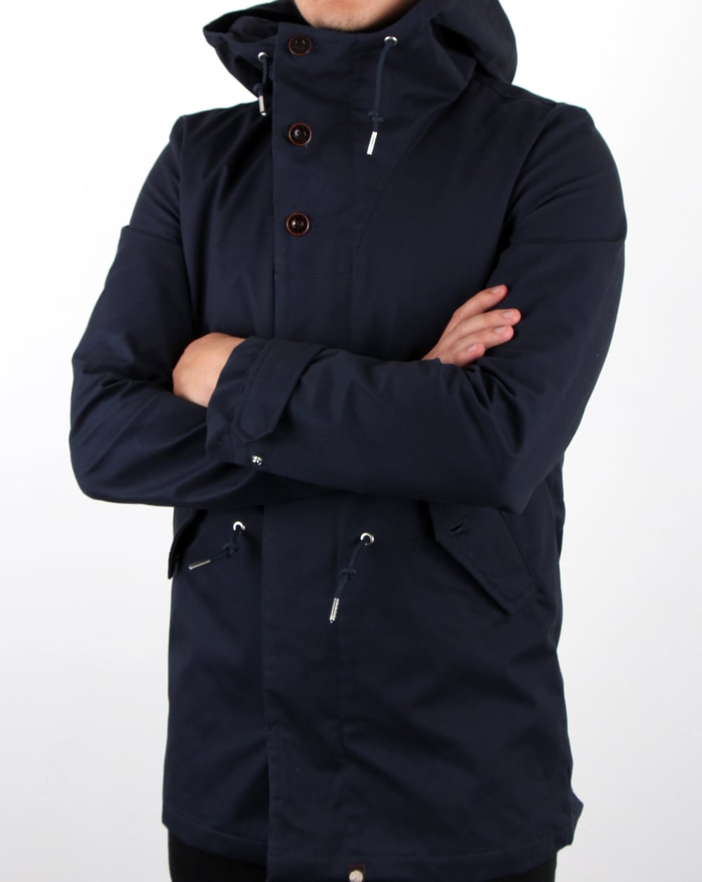 Pretty Green – Baxter Parka, Marineblau