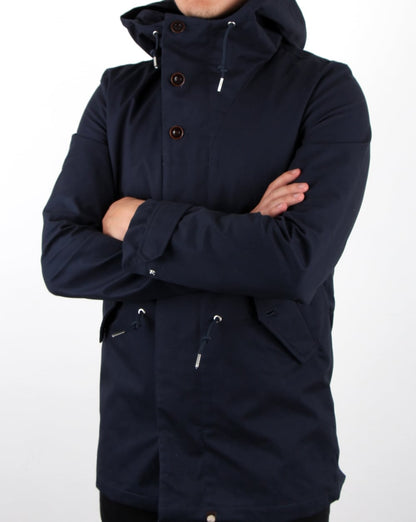 Pretty Green – Baxter Parka, Marineblau