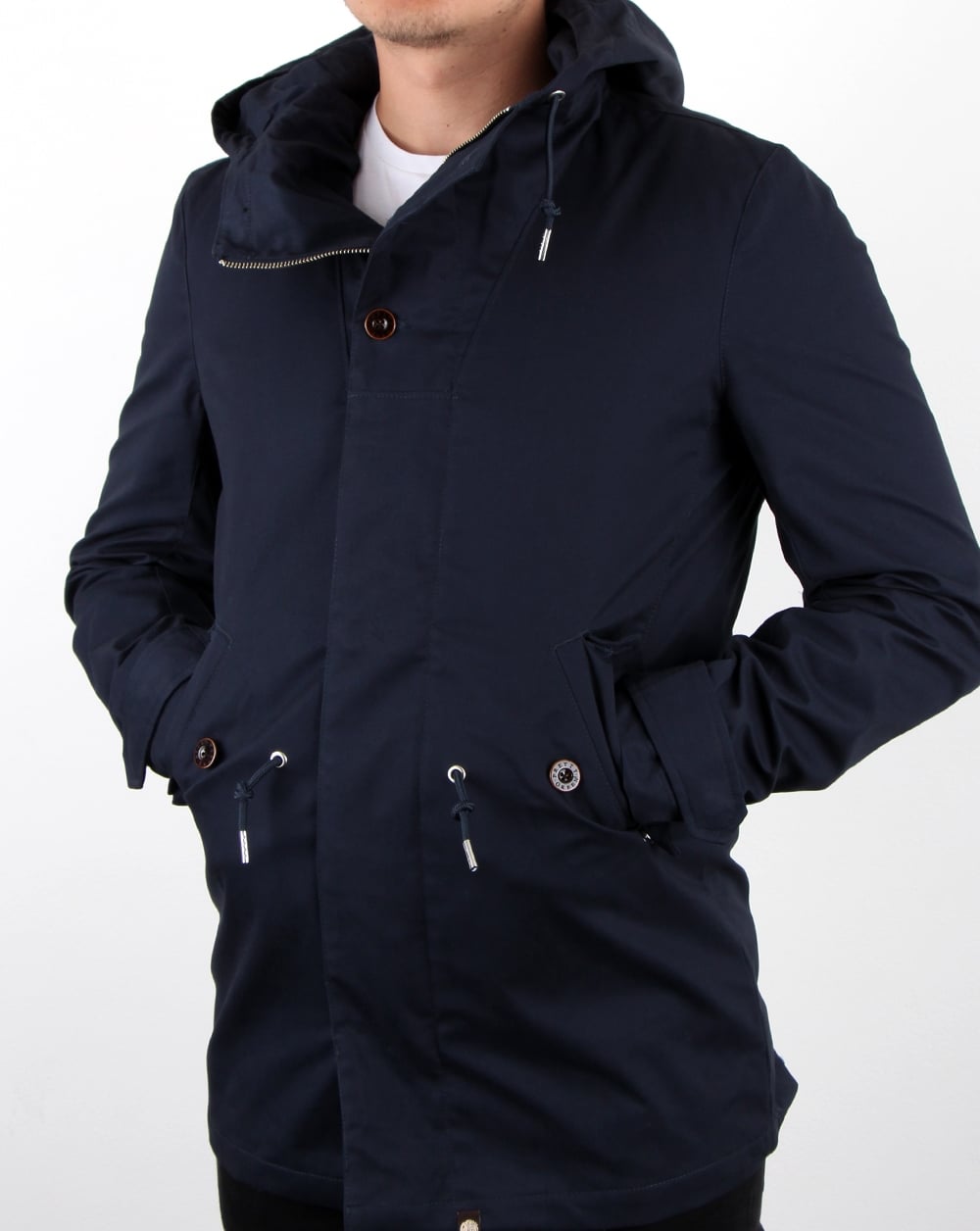 Pretty Green – Baxter Parka, Marineblau