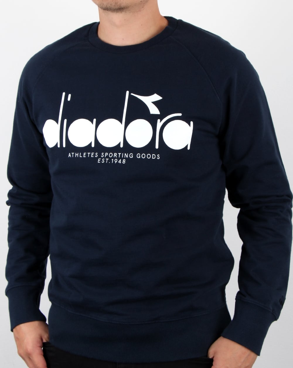 Diadora Logo Sweatshirt Blue Denim