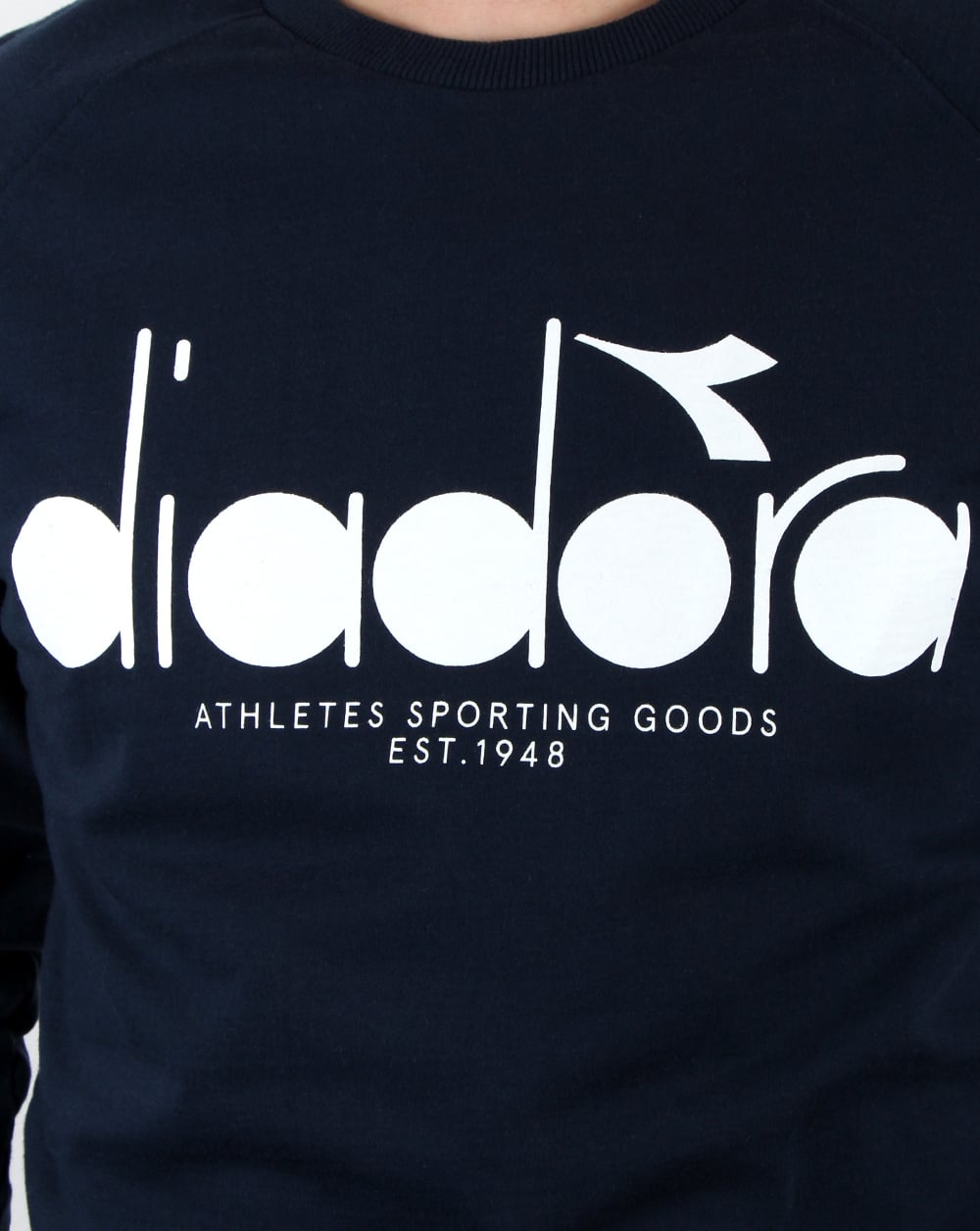 Diadora Logo Sweatshirt Blue Denim