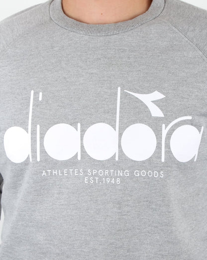 Diadora Logo Sweatshirt Grau Melange