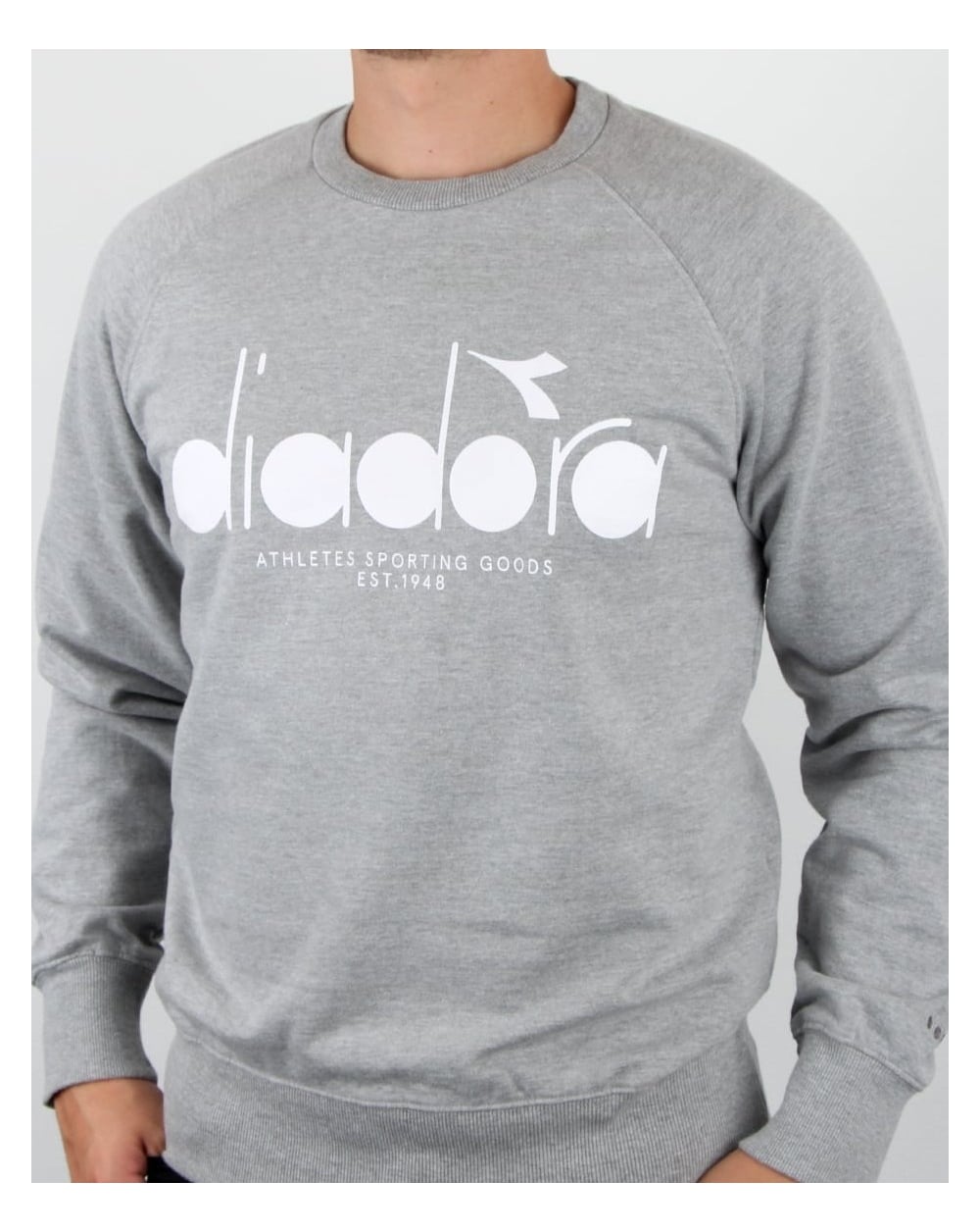 Diadora Logo Sweatshirt Grau Melange