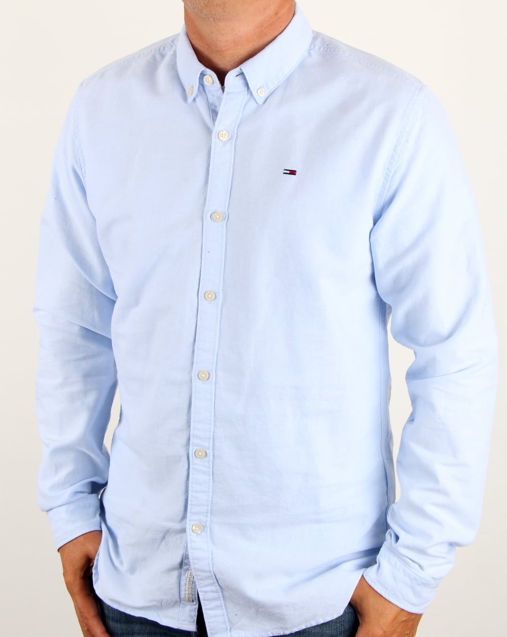 Tommy Hilfiger Oxford-Hemd aus Baumwolle, Hellblau