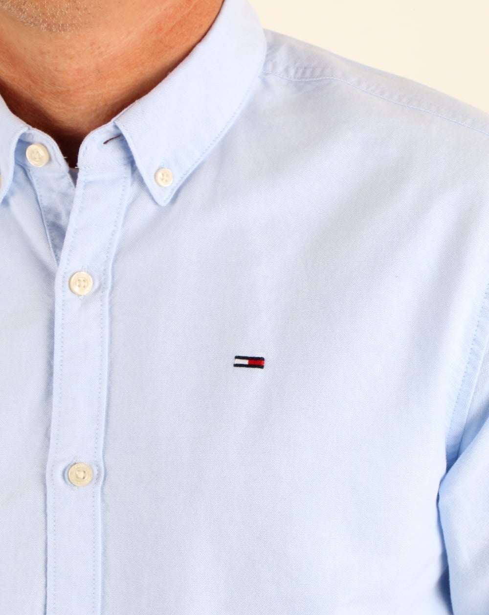 Tommy Hilfiger Oxford-Hemd aus Baumwolle, Hellblau