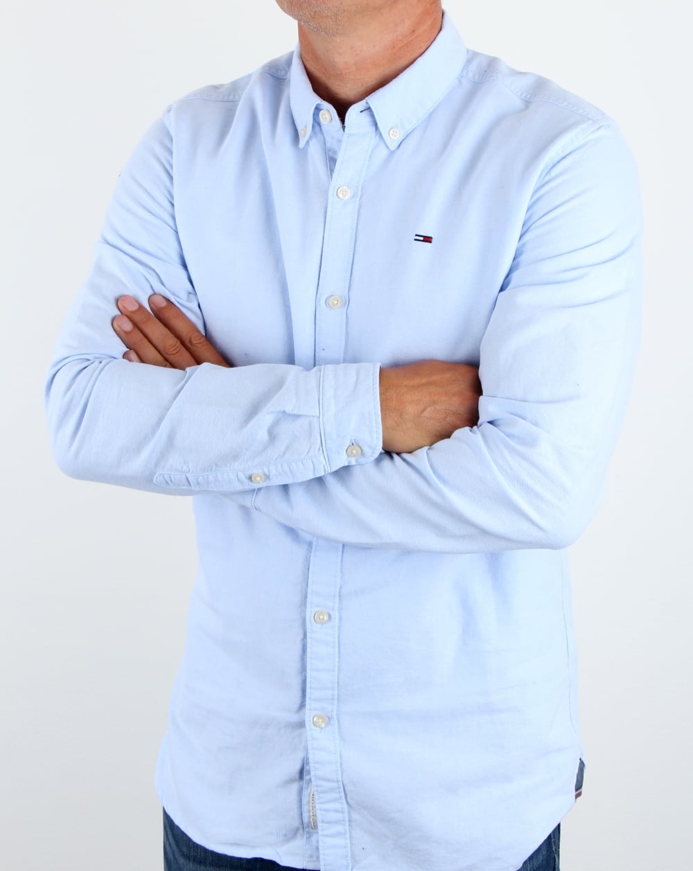 Tommy Hilfiger Oxford-Hemd aus Baumwolle, Hellblau