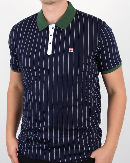 Fila Vintage Mk1 Settanta Poloshirt Marine/Grün