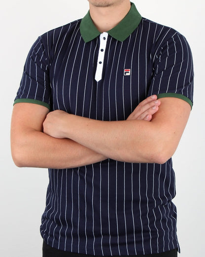 Fila Vintage Mk1 Settanta Poloshirt Marine/Grün