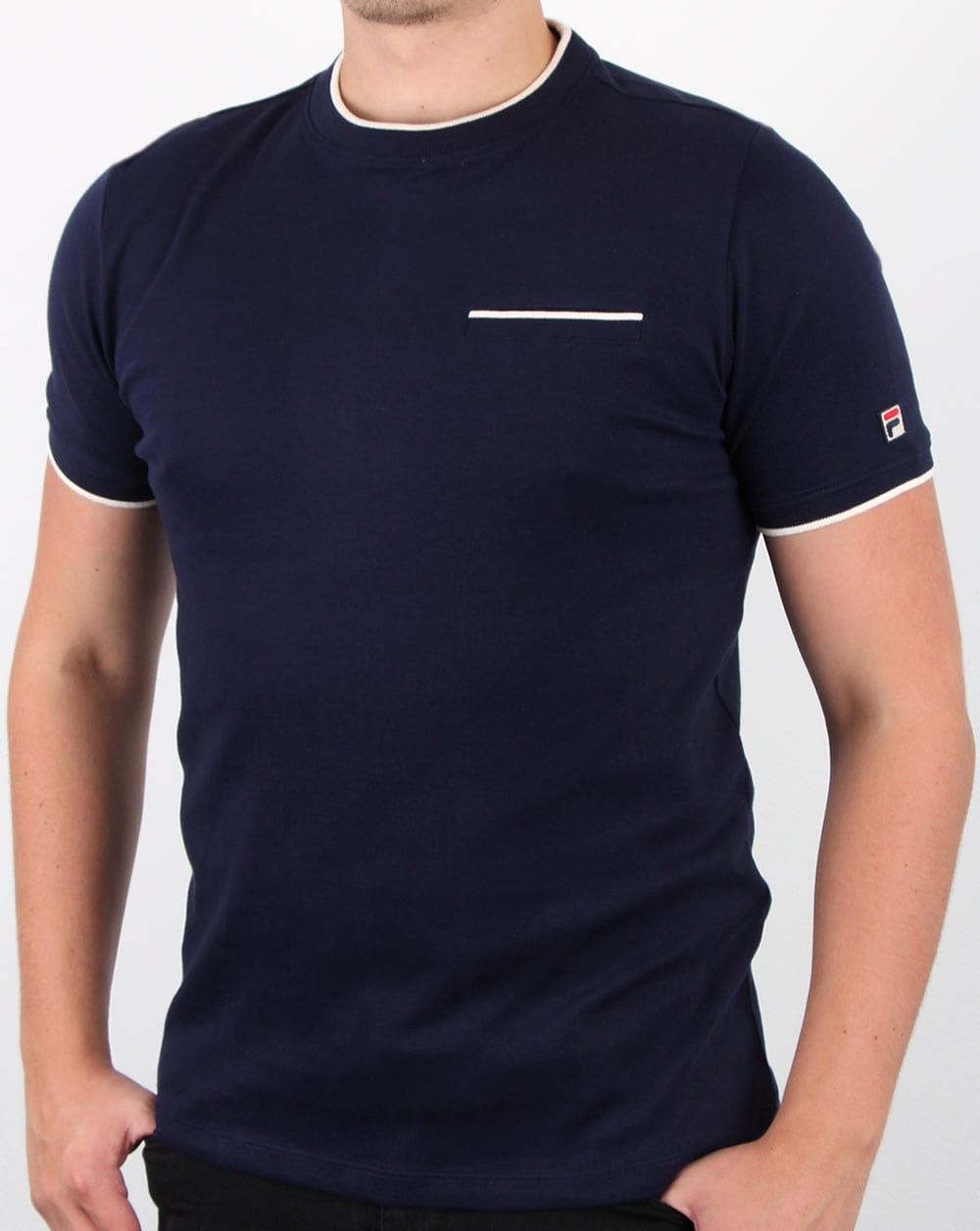 Fila Vintage Gianni T-Shirt Marineblau