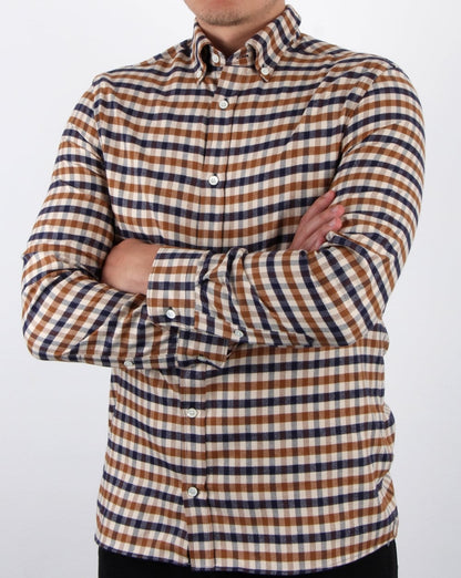 Aquascutum Magee Flanell-Karohemd Vicuna
