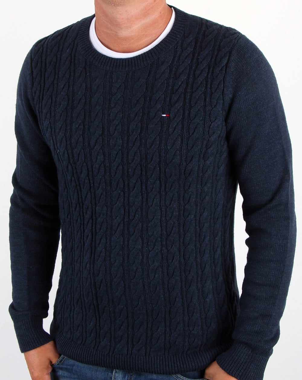 Tommy Hilfiger Cable Knit Jumper Navy