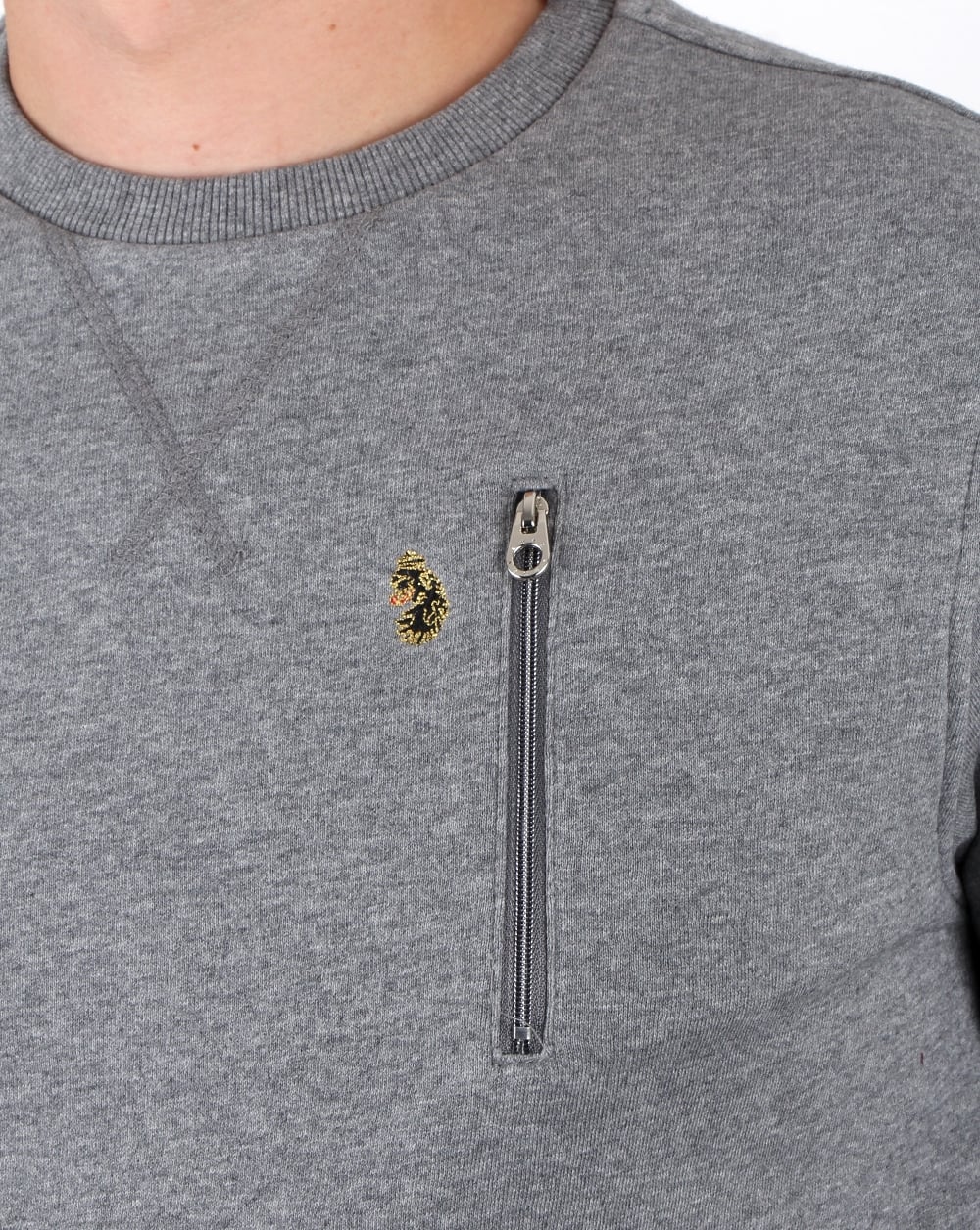 Luke One A OTM Sweatshirt Mittelgrau meliert