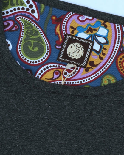 Pretty Green – Mitchell – T-Shirt in Dunkelgrau meliert