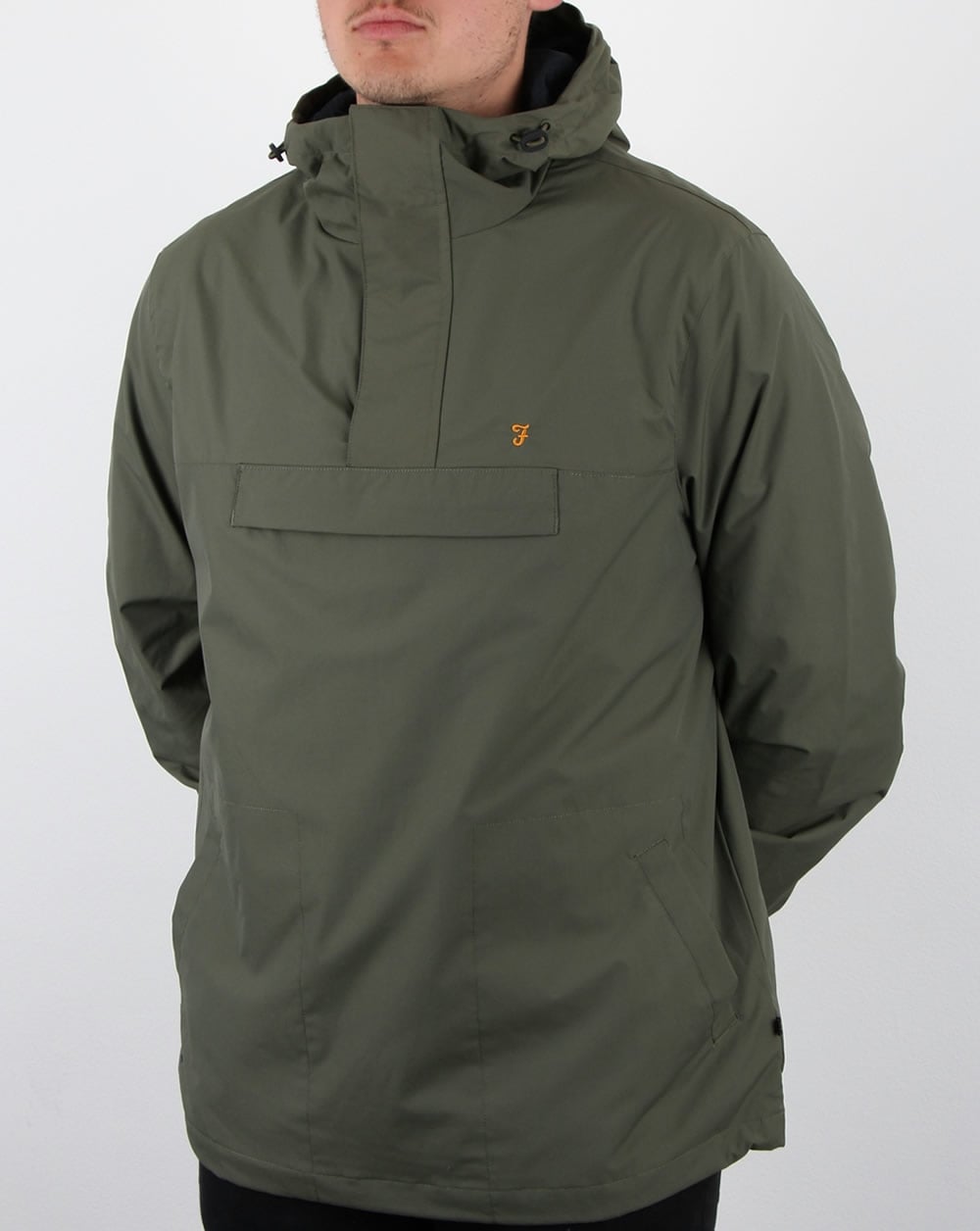 Farah – Clydesdale – Überziehjacke in Militärgrün