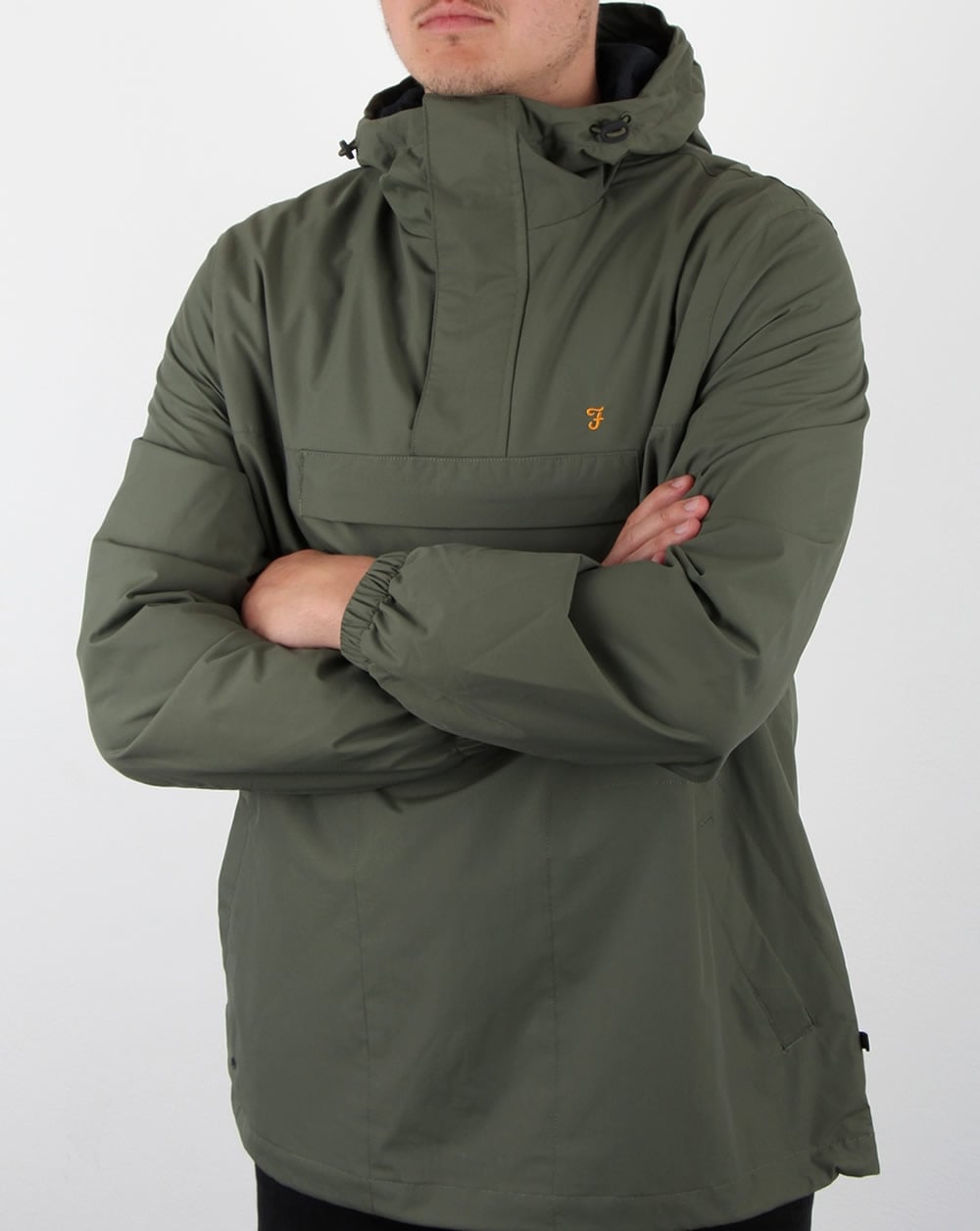 Farah – Clydesdale – Überziehjacke in Militärgrün