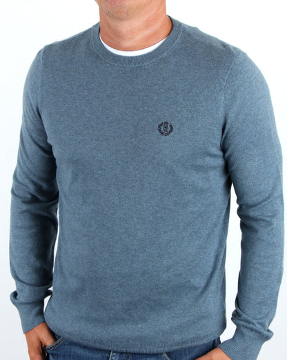 Henri Lloyd Morgan Rundhalsstrick Blau