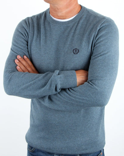 Henri Lloyd Morgan Rundhalsstrick Blau