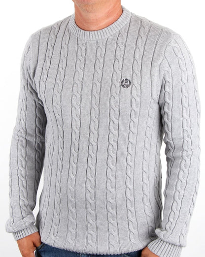Henri Lloyd Kramer Rundhals-Strickjacke, Graphitmeliert