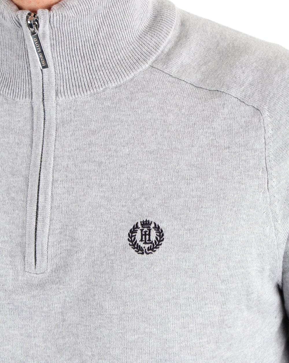 Henri Lloyd Morgan Half Zip Knit Graphite Meliert