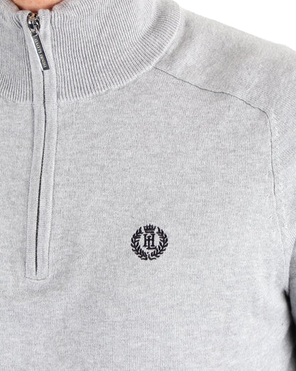 Henri Lloyd Morgan Half Zip Knit Graphite Meliert