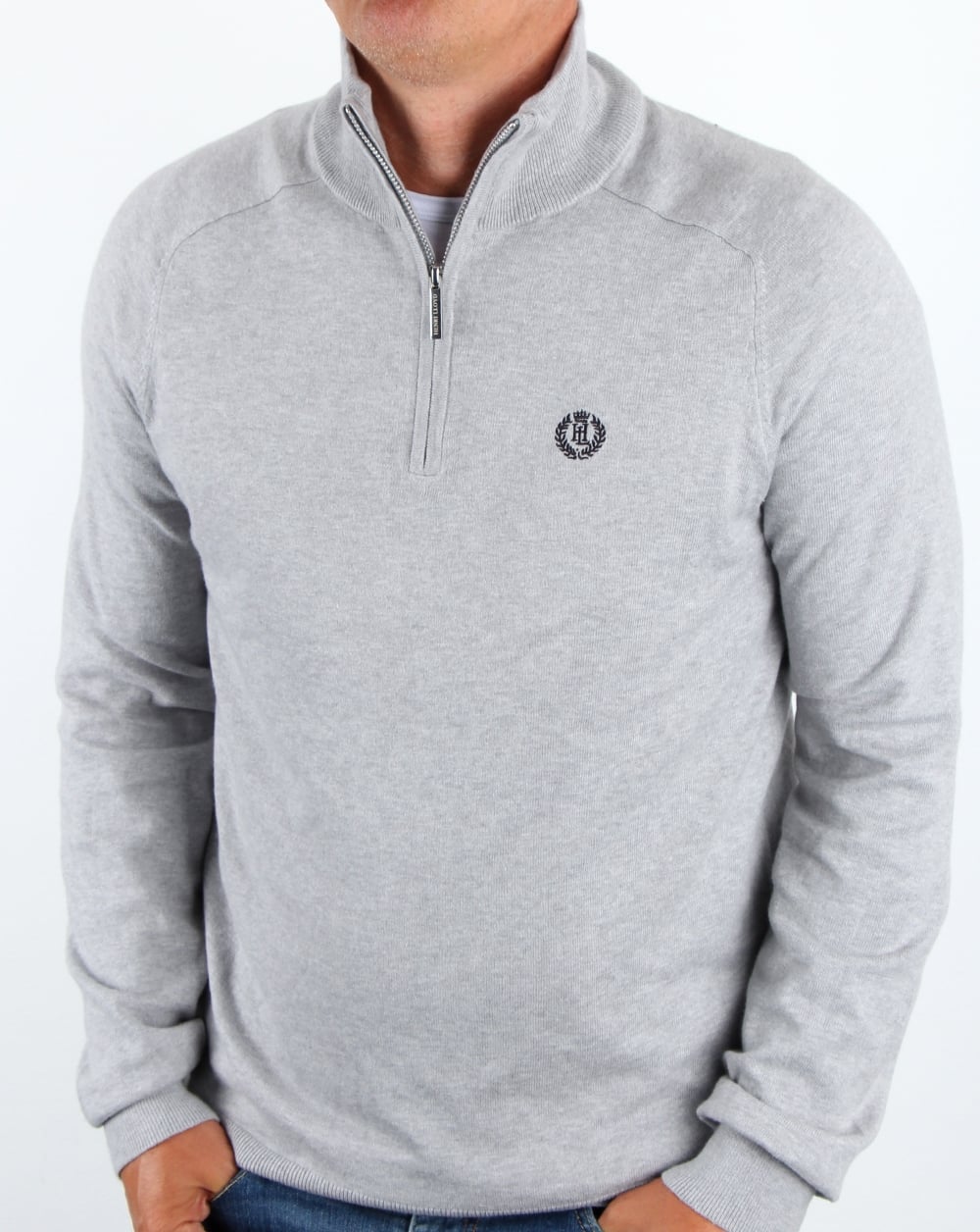 Henri Lloyd Morgan Half Zip Knit Graphite Meliert