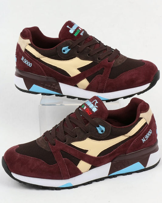 Diadora Diadora N9000 Italia Trainer Burgund/Schokolade