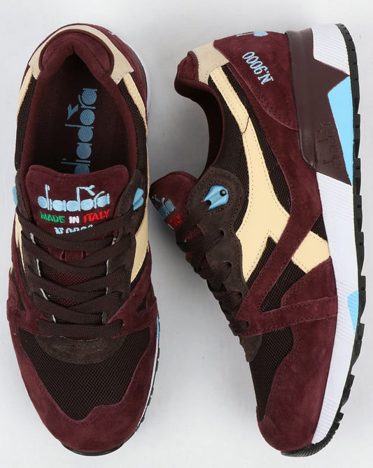 Diadora Diadora N9000 Italia Trainer Burgund/Schokolade