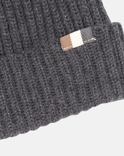 Aquascutum Rogue Beanie-Mütze Anthrazit Melange