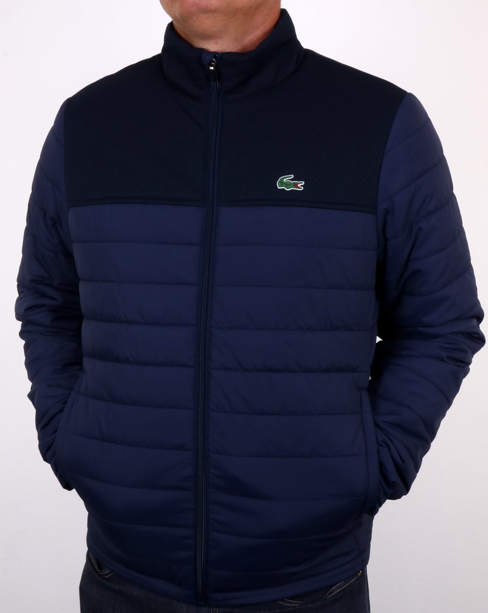 Lacoste Pufferjacke Marineblau