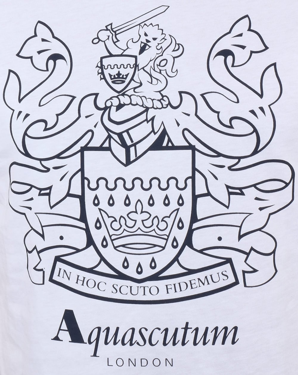 Aquascutum Aldis Wappen T-Shirt Weiß