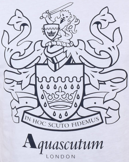Aquascutum Aldis Wappen T-Shirt Weiß