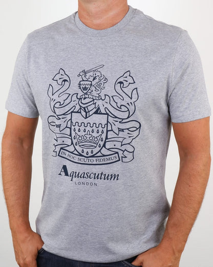 Aquascutum Aldis Wappen T-Shirt Grau