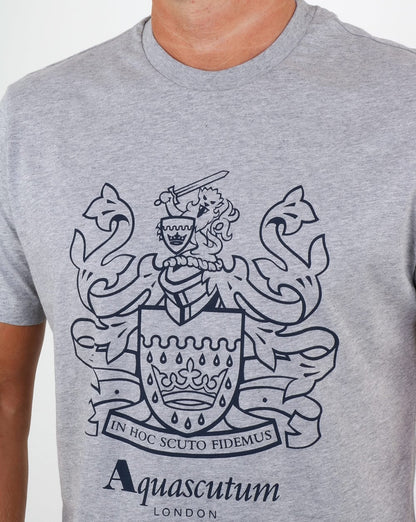 Aquascutum Aldis Wappen T-Shirt Grau