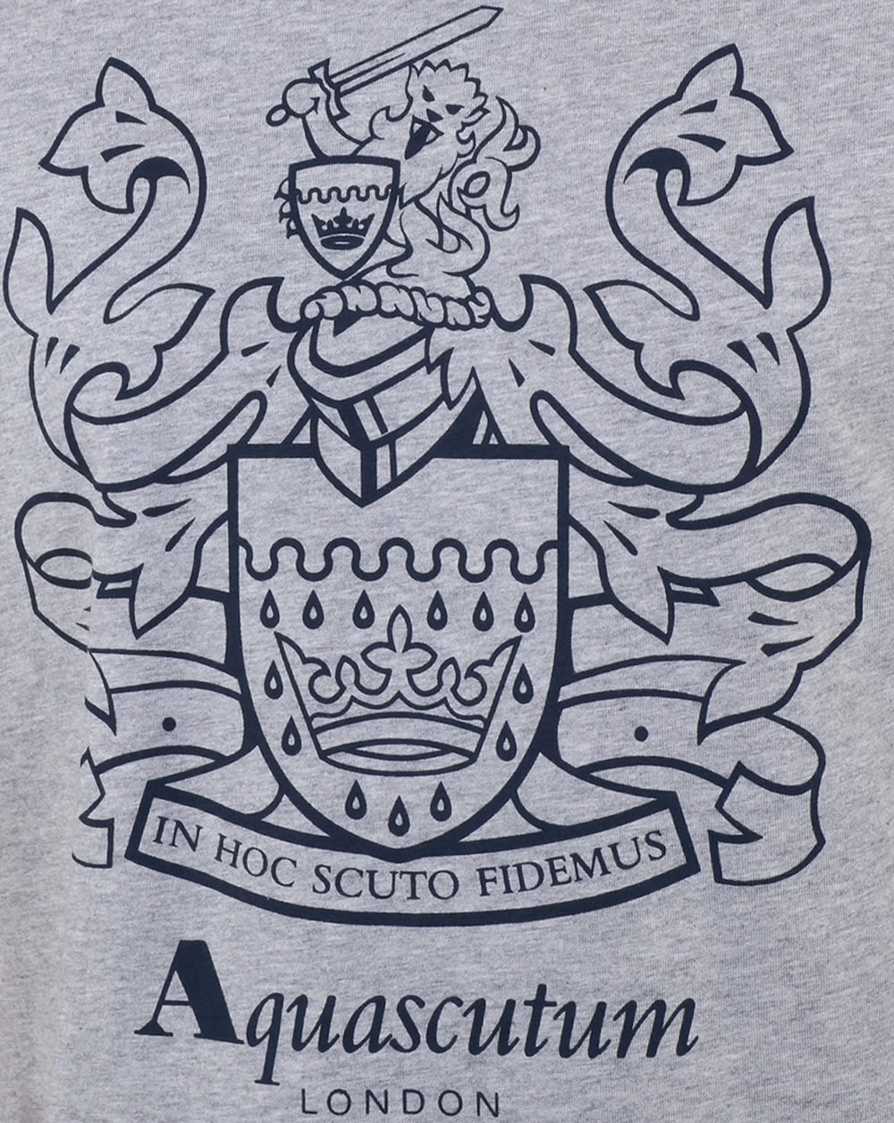 Aquascutum Aldis Wappen T-Shirt Grau