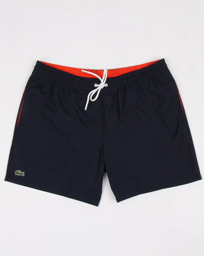 Lacoste Badeshorts Marineblau/Mexiko-Rot