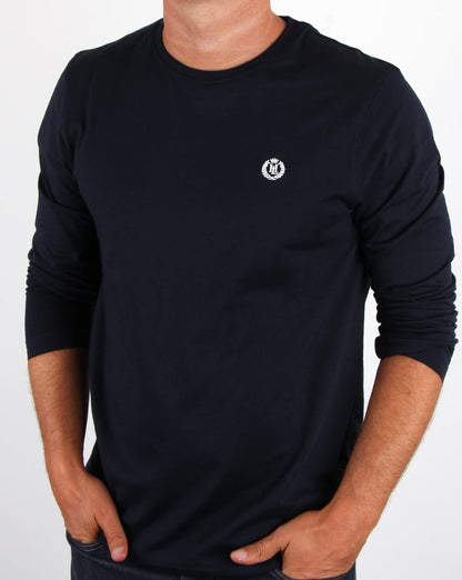 Henri Lloyd Radar Langarm-T-Shirt, Marineblau