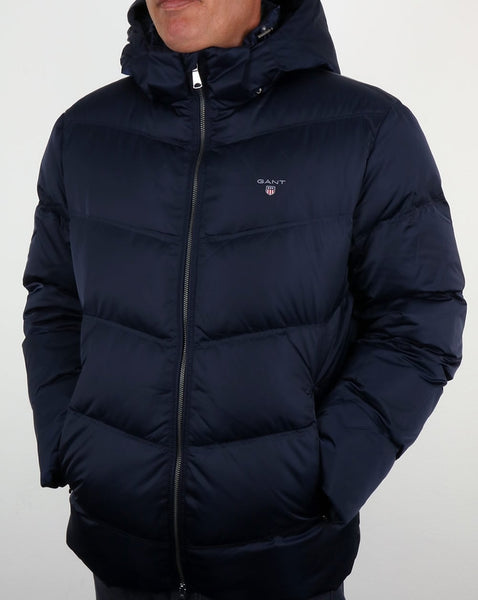 Gant Down Filled Padded Jacket Marine Blue