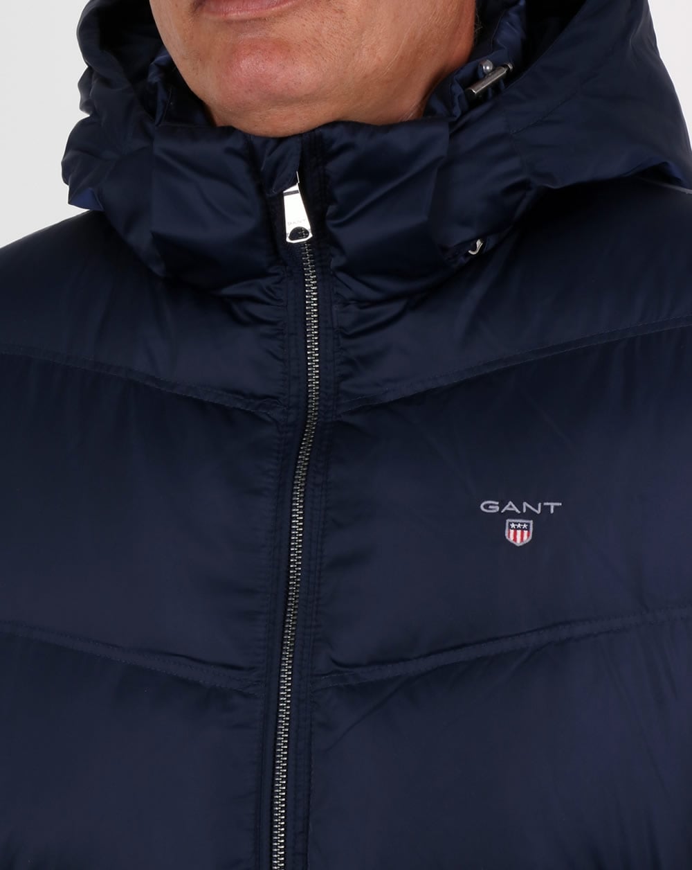 Gant Daunengefüllte Wattierte Jacke Marineblau