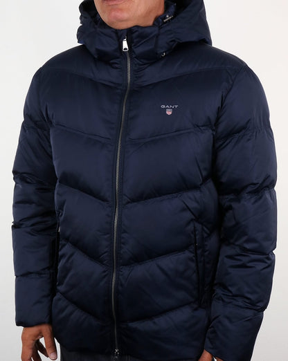 Gant Daunengefüllte Wattierte Jacke Marineblau