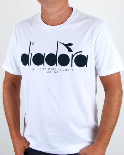 Diadora Logo T-Shirt Weiß