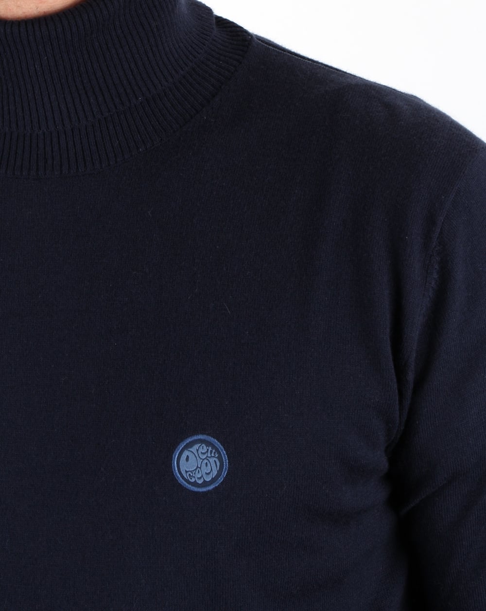 Pretty Green Rollkragenpullover Marineblau
