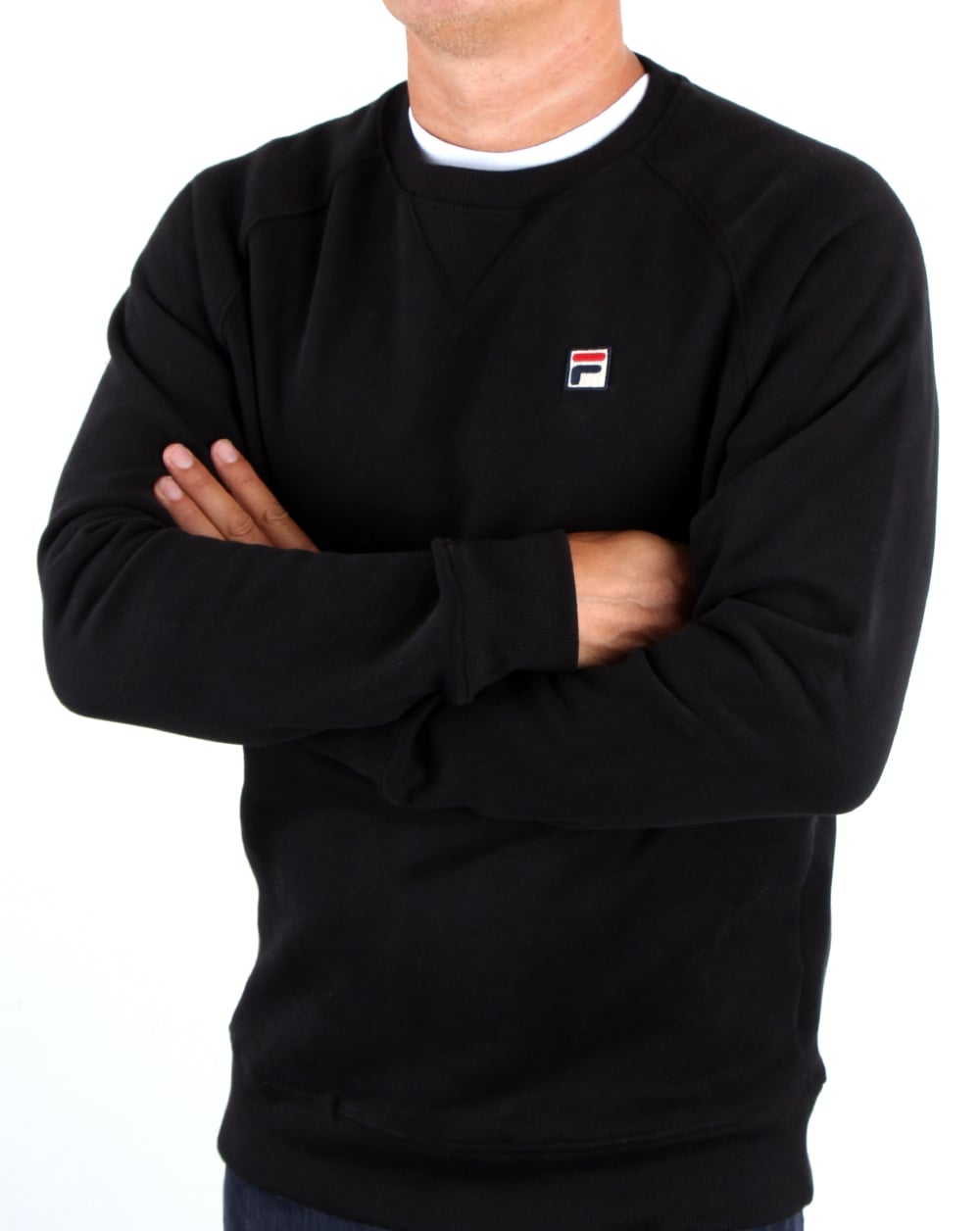 Fila Vintage Filippo Crew Sweatshirt Schwarz