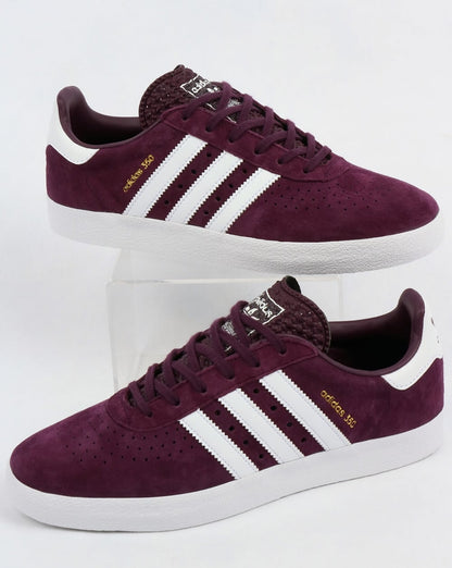 Adidas 350 Sneakers Dunkelpflaume/Weiß