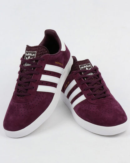 Adidas 350 Sneakers Dunkelpflaume/Weiß