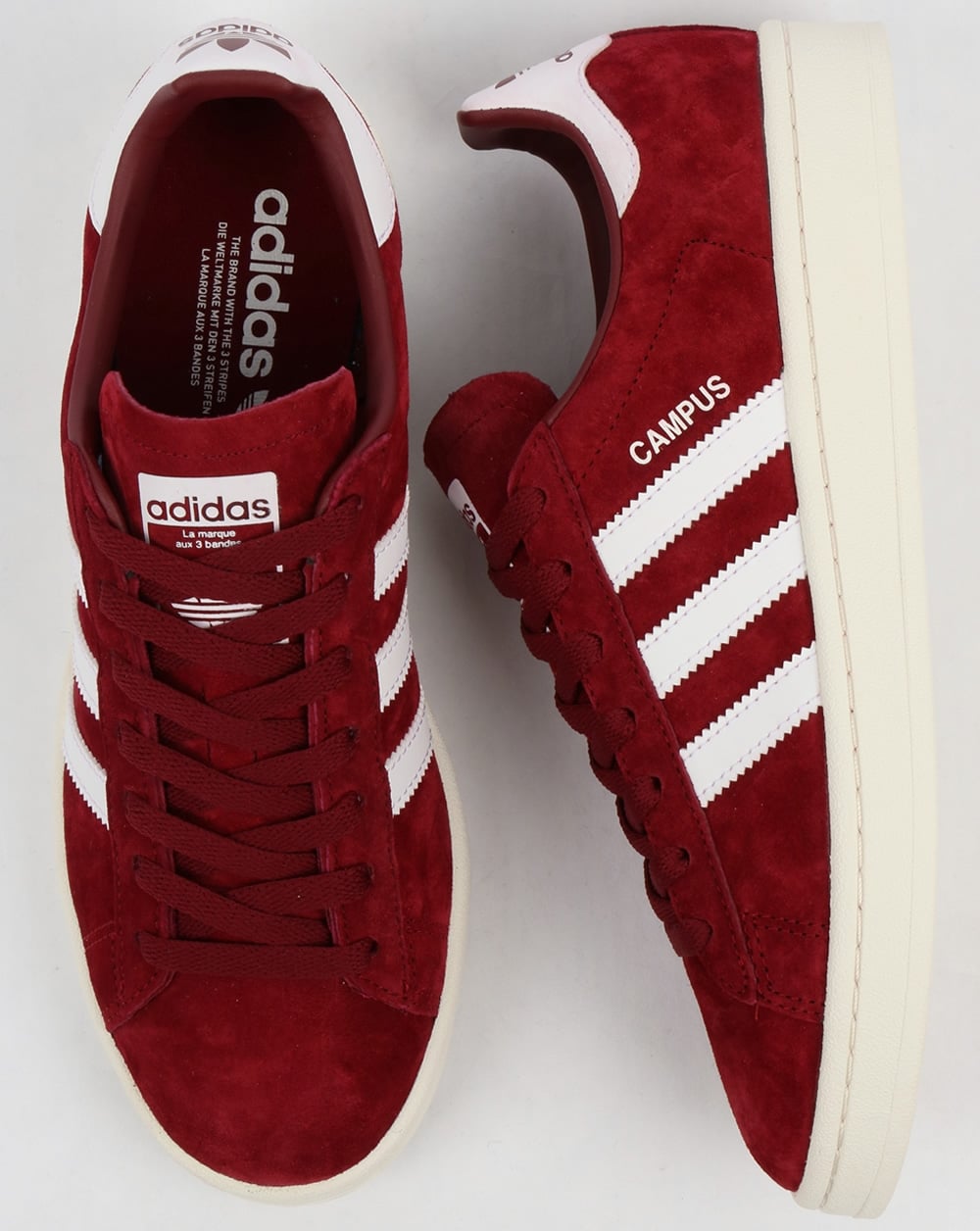 Adidas Campus Sneaker Burgund/Weiß