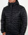 Luke Paddie Spot Quilted Hooded Jacket Black